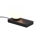 Trio Lighting Trio CHLOE tafellamp | E14 Fitting | mat zwart met wit | 20 x 10 cm | IP20 | excl. 1x E14 | max. 40W