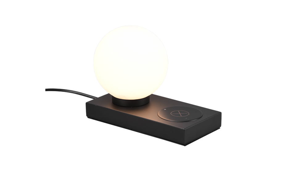 Trio Lighting Trio CHLOE table lamp | 1x E14 max 40W | black | Ø 20 cm | 15 cm Trio Lighting Trio CHLOE table lamp | 1x E14 max 40W | black | Ø 20 cm | 15 cm