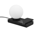 Trio Lighting Trio CHLOE tafellamp | E14 Fitting | mat zwart met wit | 20 x 10 cm | IP20 | excl. 1x E14 | max. 40W