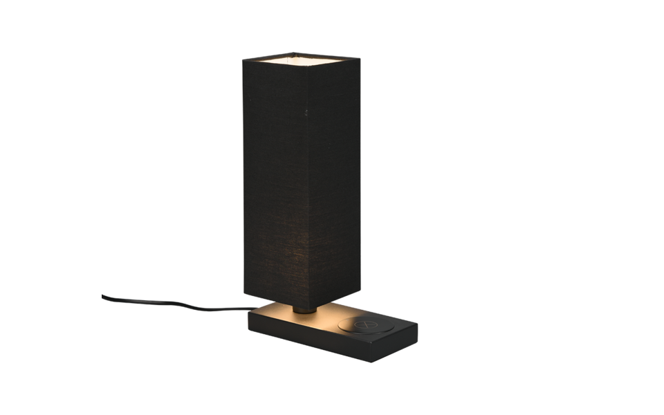 Trio Lighting Trio HALEY tafellamp | E14 Fitting | mat zwart met zwart | 10 x 20 cm | IP20 | excl. 1x E14 | max. 40W Trio Lighting Trio HALEY tafellamp | E14 Fitting | mat zwart met zwart | 10 x 20 cm | IP20 | excl. 1x E14 | max. 40W