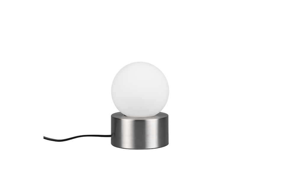 Trio Lighting Trio COUNTESS tafellamp | E14 Fitting | nikkel mat met wit | Ø 12 cm | IP20 | excl. 1x E14 | max. 25W Trio Lighting Trio COUNTESS tafellamp | E14 Fitting | nikkel mat met wit | Ø 12 cm | IP20 | excl. 1x E14 | max. 25W