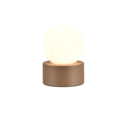Trio Lighting Trio COUNTESS tafellamp | E14 Fitting | koffie met wit | Ø 12 cm | IP20 | excl. 1x E14 | max. 25W