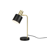 Trio ADAM tafellamp | zwart met goud | IP20 | E14 Fitting