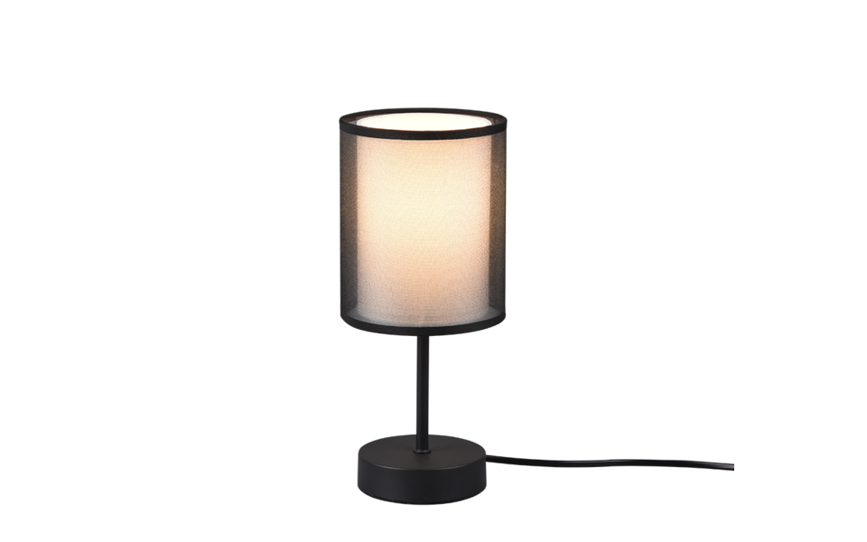 Trio Lighting Trio BURTON table lamp | 1x E14 max 40W | black | Ø 12.5 cm | 28.5 cm Trio Lighting Trio BURTON table lamp | 1x E14 max 40W | black | Ø 12.5 cm | 28.5 cm