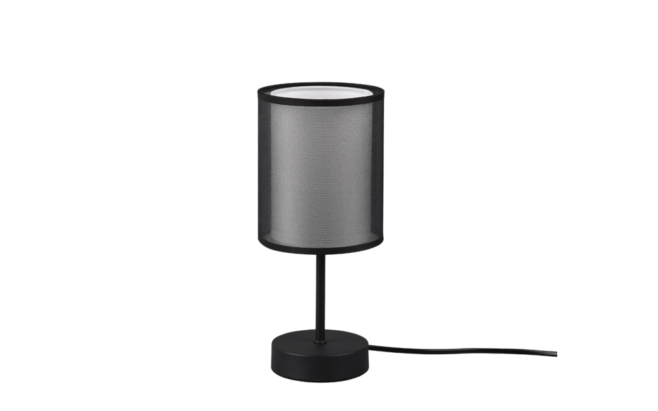 Trio Lighting Trio BURTON table lamp | 1x E14 max 40W | black | Ø 12.5 cm | 28.5 cm Trio Lighting Trio BURTON table lamp | 1x E14 max 40W | black | Ø 12.5 cm | 28.5 cm