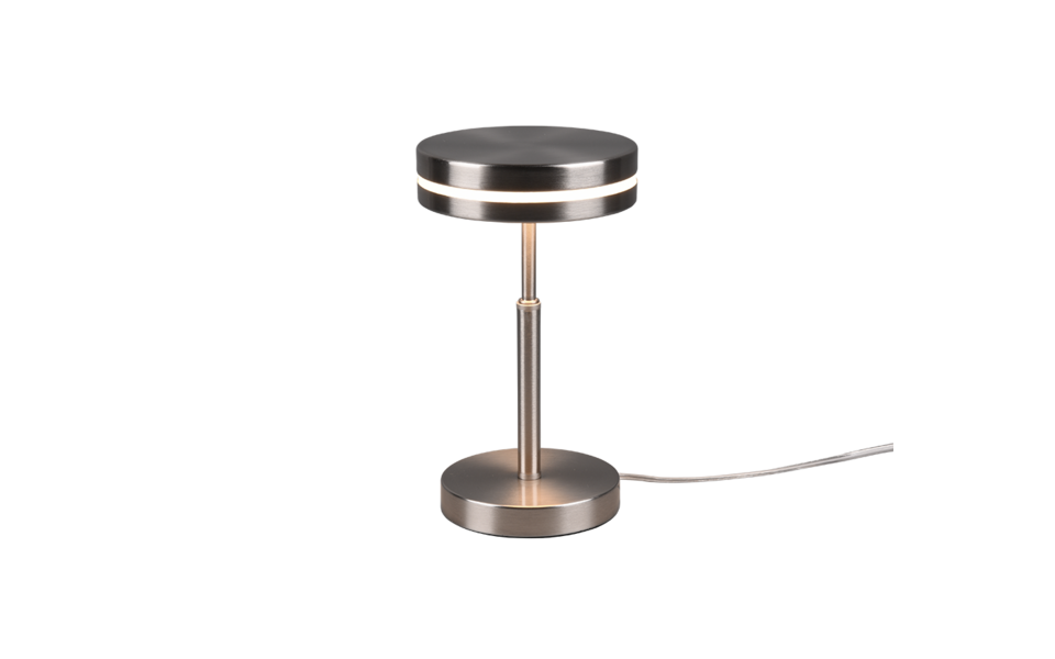 Trio Lighting Trio FRANKLIN tafellamp | LED | nikkel mat | Ø 14 cm | IP20 | 1x 6W | 700 lm | 3000K Trio Lighting Trio FRANKLIN tafellamp | LED | nikkel mat | Ø 14 cm | IP20 | 1x 6W | 700 lm | 3000K