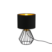 Trio CHUCK tafellamp | zwart | IP20 | E14 Fitting