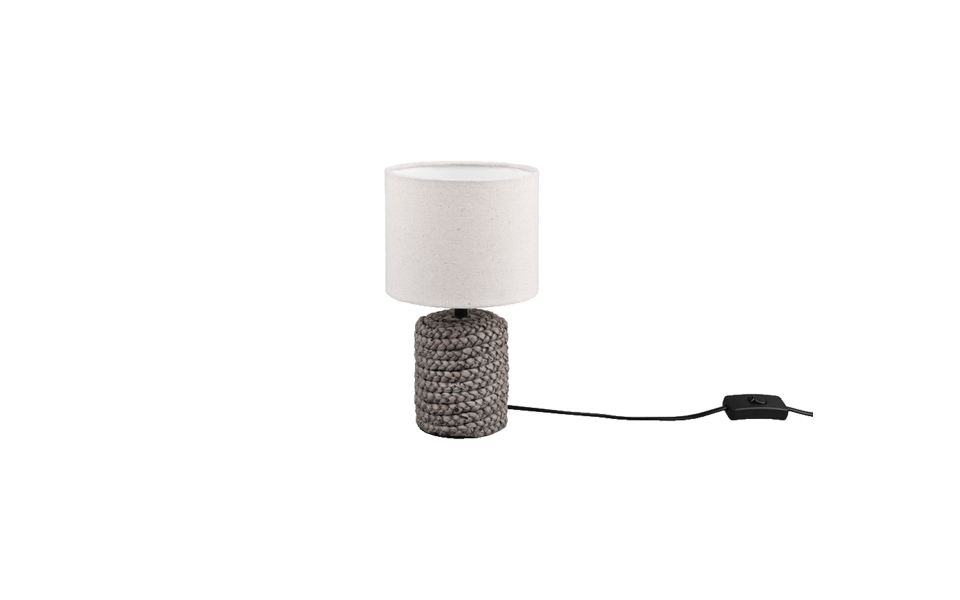 Trio Lighting Trio MALA tafellamp | E14 Fitting | bruin met beige | Ø 15 cm | IP20 | excl. 1x E14 | max. 40W