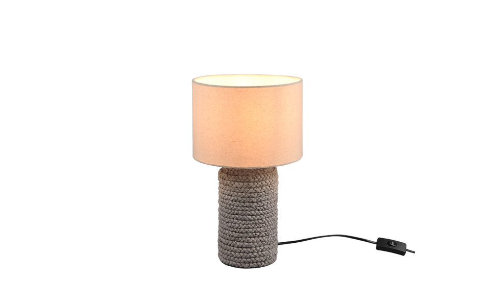 Trio Lighting Trio MALA tafellamp | E27 Fitting | bruin met beige | Ø 22 cm | IP20 | excl. 1x E27 | max. 60W Trio Lighting Trio MALA tafellamp | E27 Fitting | bruin met beige | Ø 22 cm | IP20 | excl. 1x E27 | max. 60W