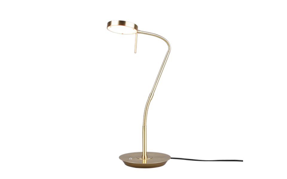 Trio Lighting Trio MONZA tafellamp | LED | messing mat | 19 x 46 cm | IP20 | 1x 12W | 1400 lm | 2300+3000+4000K | dimbaar Trio Lighting Trio MONZA tafellamp | LED | messing mat | 19 x 46 cm | IP20 | 1x 12W | 1400 lm | 2300+3000+4000K | dimbaar
