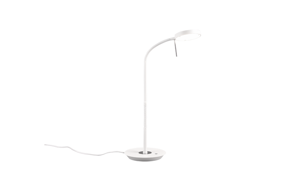 Trio Lighting Trio MONZA tafellamp | LED | wit mat | 19 x 46 cm | IP20 | 1x 12W | 1400 lm | 2300+3000+4000K | dimbaar