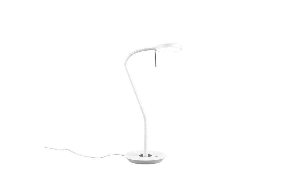 Trio Lighting Trio MONZA tafellamp | LED | wit mat | 19 x 46 cm | IP20 | 1x 12W | 1400 lm | 2300+3000+4000K | dimbaar