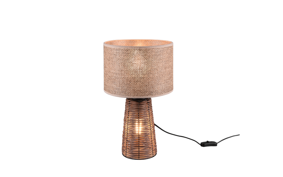 Trio Lighting Trio STRAW table lamp | 1x E27 max 40W | Ø 24 cm | 40.5 cm