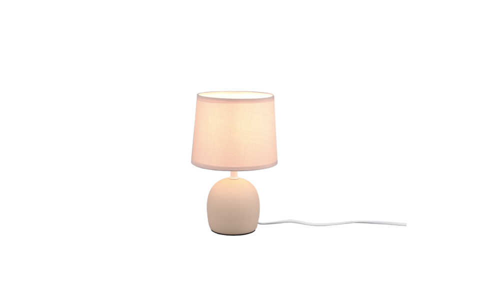 Trio Lighting Trio MALU tafellamp | E14 Fitting | beige | Ø 16 cm | IP20 | excl. 1x E14 | max. 40W