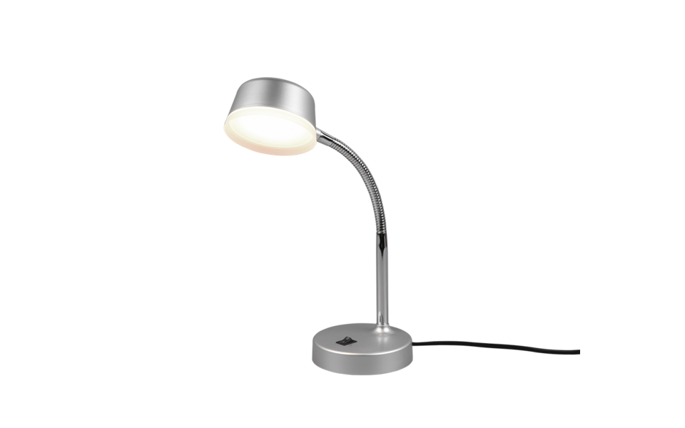 Trio Lighting Trio KIKO LED table lamp | 1x 4.5W 500 lm 3000K | titanium | Ø 12 cm | 34 cm