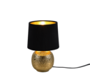 Trio Lighting Trio SOPHIA tafellamp | E14 Fitting | goudkleurig met zwart met goud | Ø 16 cm | IP20 | excl. 1x E14 | max. 40W