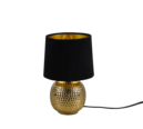 Trio Lighting Trio SOPHIA tafellamp | E14 Fitting | goudkleurig met zwart met goud | Ø 16 cm | IP20 | excl. 1x E14 | max. 40W
