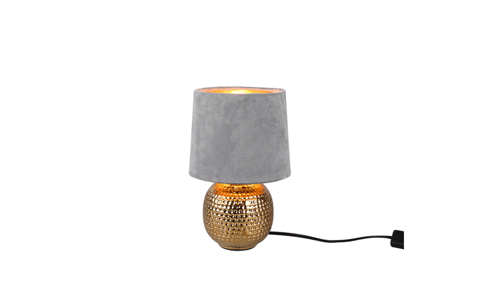 Trio Lighting Trio SOPHIA tafellamp | E14 Fitting | goudkleurig met grijs | Ø 16 cm | IP20 | excl. 1x E14 | max. 40W Trio Lighting Trio SOPHIA tafellamp | E14 Fitting | goudkleurig met grijs | Ø 16 cm | IP20 | excl. 1x E14 | max. 40W