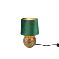 Trio SOPHIA tafellamp | goudkleurig/groen | IP20 | E14 Fitting Trio SOPHIA tafellamp | goudkleurig/groen | IP20 | E14 Fitting