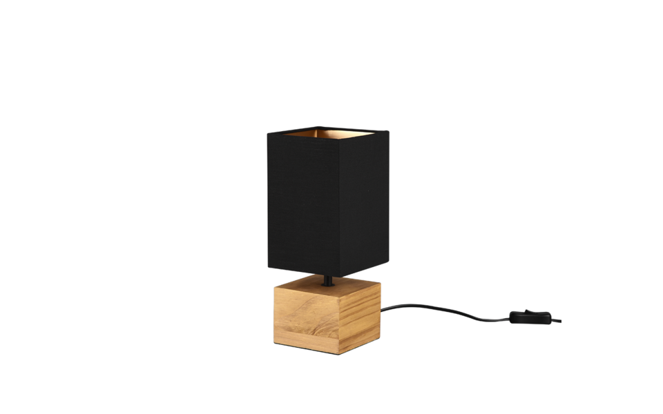 Trio Lighting Trio WOODY table lamp | 1x E14 max 40W | black with gold | Ø 12 cm | 30 cm Trio Lighting Trio WOODY table lamp | 1x E14 max 40W | black with gold | Ø 12 cm | 30 cm