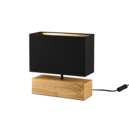 Trio Lighting Trio WOODY table lamp | 1x E27 max 40W | black with gold | 30.5 cm