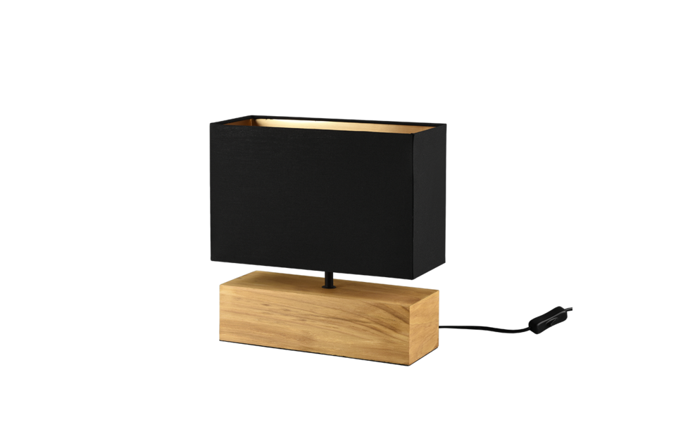 Trio Lighting Trio WOODY table lamp | 1x E27 max 40W | black with gold | 30.5 cm Trio Lighting Trio WOODY table lamp | 1x E27 max 40W | black with gold | 30.5 cm