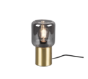Trio Lighting Trio NICO tafellamp | E27 Fitting | messing mat met rookkleur | Ø 13 cm | IP20 | excl. 1x E27 | max. 40W