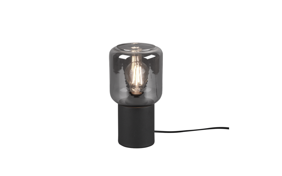 Trio Lighting Trio NICO table lamp | 1x E27 max 40W | black | Ø 13 cm | 24 cm Trio Lighting Trio NICO table lamp | 1x E27 max 40W | black | Ø 13 cm | 24 cm