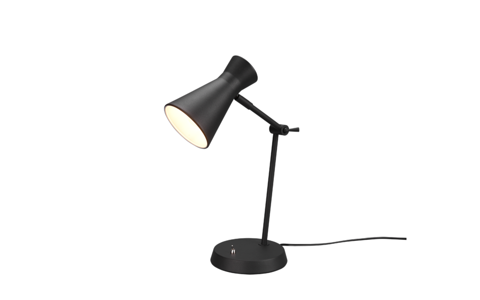 Trio Lighting Trio ENZO table lamp | 1x E27 max 40W | black | Ø 11.5 cm | 50 cm