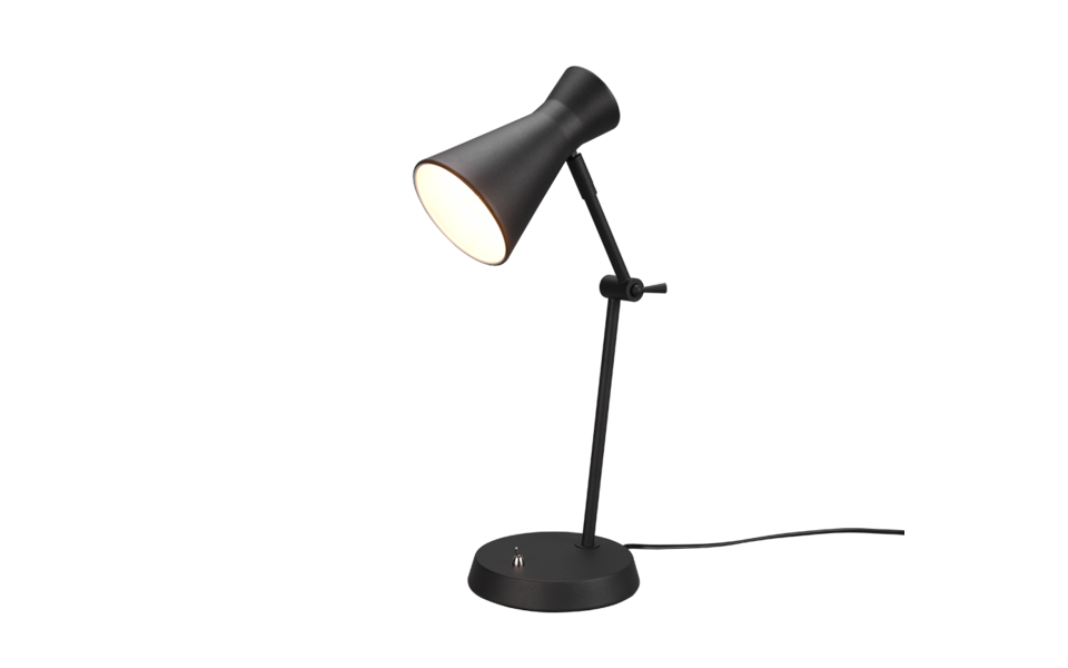 Trio Lighting Trio ENZO table lamp | 1x E27 max 40W | black | Ø 11.5 cm | 50 cm