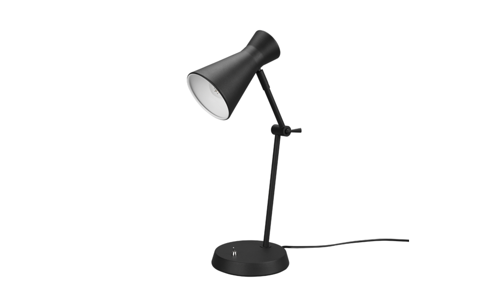 Trio Lighting Trio ENZO table lamp | 1x E27 max 40W | black | Ø 11.5 cm | 50 cm