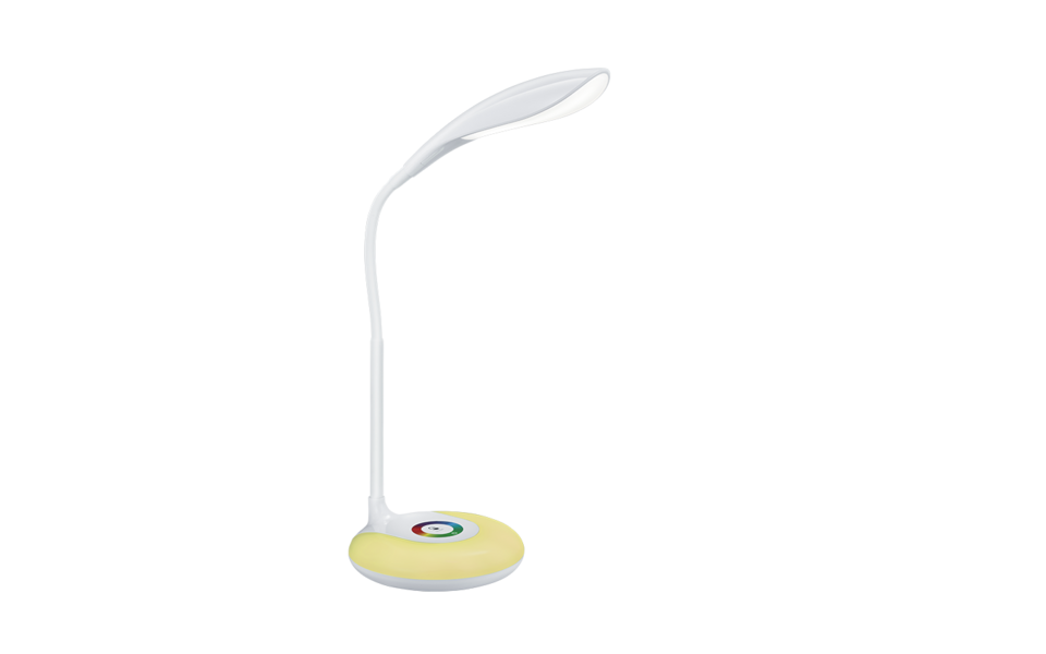Trio Lighting Trio KRAIT tafellamp | LED | wit | 12,5 x 34 cm | IP20 | 3,5W,1,5W | 300 lm, 1x lm | 3000K Trio Lighting Trio KRAIT tafellamp | LED | wit | 12,5 x 34 cm | IP20 | 3,5W,1,5W | 300 lm, 1x lm | 3000K