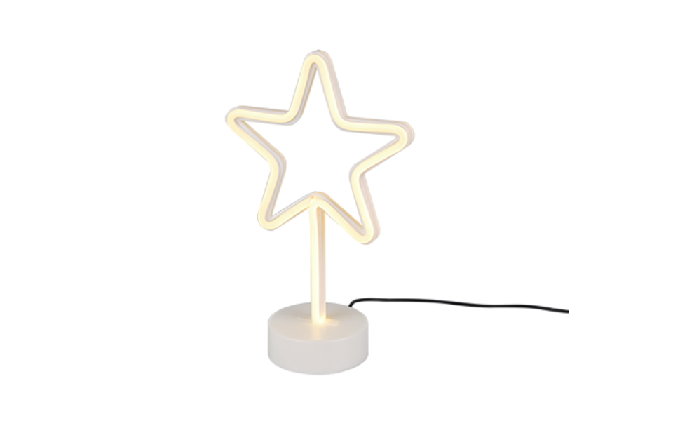Trio Lighting Trio STAR tafellamp | LED | wit | 20 x 8,5 cm | IP20 | 1x 1,5W | 10 lm | niet dimbaar Trio Lighting Trio STAR tafellamp | LED | wit | 20 x 8,5 cm | IP20 | 1x 1,5W | 10 lm | niet dimbaar