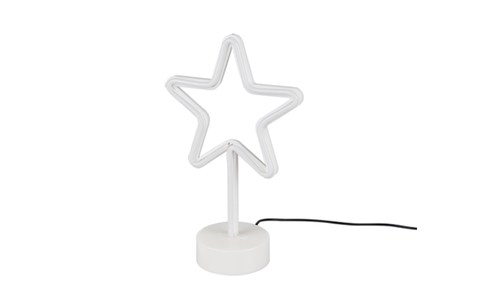 Trio Lighting Trio STAR tafellamp | LED | wit | 20 x 8,5 cm | IP20 | 1x 1,5W | 10 lm | niet dimbaar Trio Lighting Trio STAR tafellamp | LED | wit | 20 x 8,5 cm | IP20 | 1x 1,5W | 10 lm | niet dimbaar