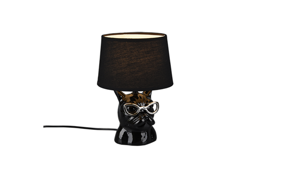 Trio Lighting Trio DOSY tafellamp | E14 Fitting | zwart | Ø 18 cm | IP20 | excl. 1x E14 | max. 40W Trio Lighting Trio DOSY tafellamp | E14 Fitting | zwart | Ø 18 cm | IP20 | excl. 1x E14 | max. 40W