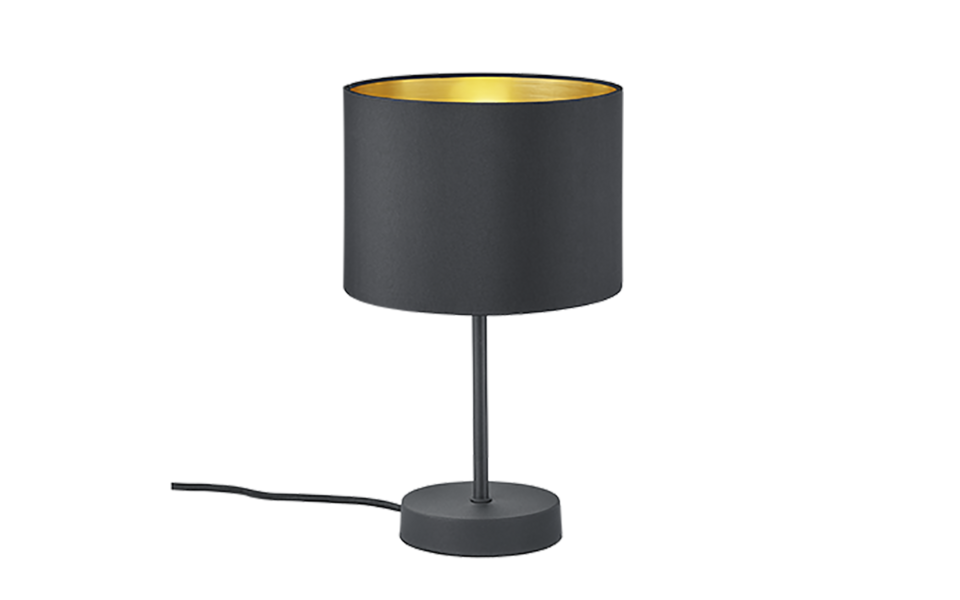 Trio Lighting Trio HOSTEL tafellamp | E27 Fitting | mat zwart | Ø 20 cm | IP20 | excl. 1x E27 | max. 40W Trio Lighting Trio HOSTEL tafellamp | E27 Fitting | mat zwart | Ø 20 cm | IP20 | excl. 1x E27 | max. 40W