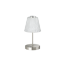 Trio Lighting Trio EMMY tafellamp | LED | nikkel mat met albast | Ø 12 cm | IP20 | 1x 3W | 280 lm | 3000K