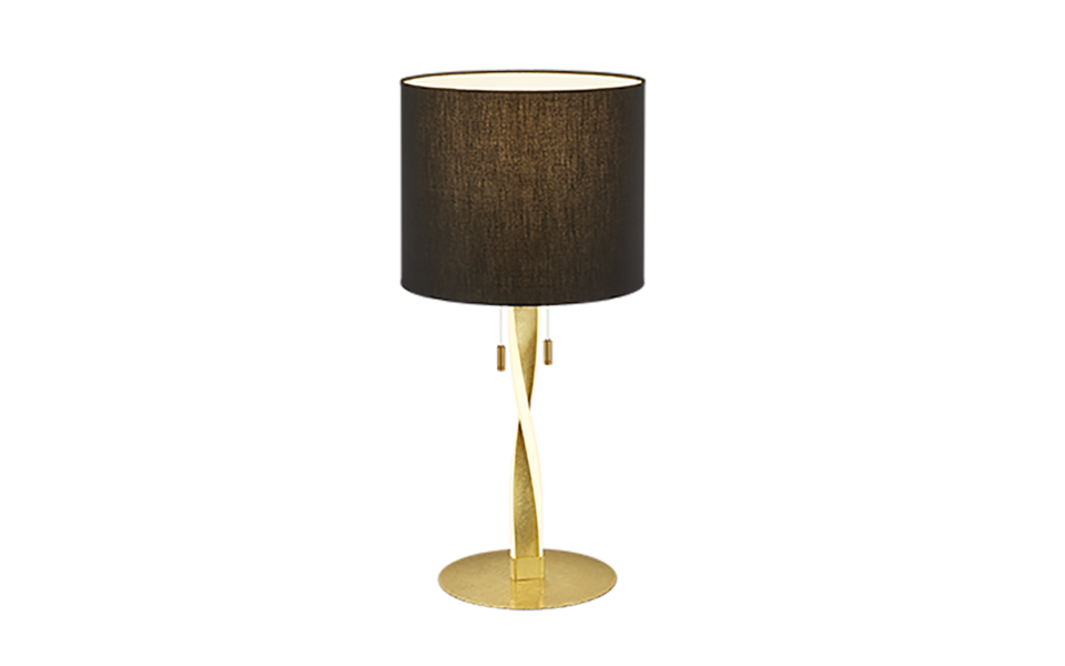 Trio Lighting Trio NANDOR tafellamp | LED | goudkleurig met zwart | Ø 30 cm | IP20 | 2x 3W | 300 lm | 3000K Trio Lighting Trio NANDOR tafellamp | LED | goudkleurig met zwart | Ø 30 cm | IP20 | 2x 3W | 300 lm | 3000K