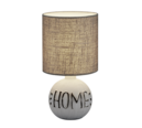Trio Lighting Trio ESNA tafellamp | E14 Fitting | grijs met cappuccino | Ø 16,5 cm | IP20 | excl. 1x E14 | max. 40W