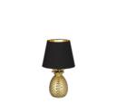 Trio Lighting Trio PINEAPPLE tafellamp | E14 Fitting | goudkleurig met zwart | Ø 20 cm | IP20 | excl. 1x E14 | max. 40W