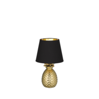 Trio PINEAPPLE tafellamp | goudkleurig/zwart | IP20 | E14 Fitting