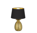 Trio Lighting Trio PINEAPPLE tafellamp | E27 Fitting | goudkleurig met zwart | Ø 28 cm | IP20 | excl. 1x E27 | max. 60W