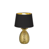 Trio PINEAPPLE tafellamp | goudkleurig/zwart | IP20 | E27 Fitting
