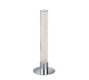 Trio Lighting Trio LEIA tafellamp | LED | chroom met transparant | Ø 15 cm | IP20 | 1x 5W | 400 lm | 3000K | dimbaar