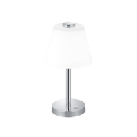Trio EMERALD tafellamp | LED | chroom met wit | Ø 15 cm | IP20