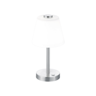 Trio EMERALD tafellamp | LED | nikkel mat/wit | Ø 15 cm | IP20 Trio EMERALD tafellamp | LED | nikkel mat/wit | Ø 15 cm | IP20