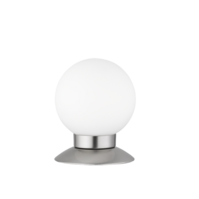 Trio PRINCESS tafellamp | LED | nikkel mat/wit | Ø 10 cm | IP20