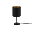 Trio Lighting Trio JERRY tafellamp | E14 Fitting | zwart met goud | Ø 13 cm | IP20 | excl. 1x E14 | max. 40W