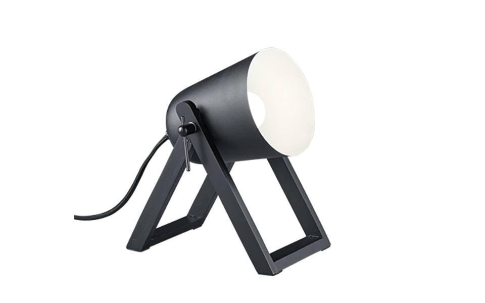 Trio Lighting Trio MARC tafellamp | E27 Fitting | mat zwart | 19,5 x 12,5 cm | IP20 | excl. 1x E27 | max. 25W Trio Lighting Trio MARC tafellamp | E27 Fitting | mat zwart | 19,5 x 12,5 cm | IP20 | excl. 1x E27 | max. 25W