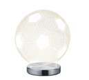 Trio Lighting Trio BALL tafellamp | LED | chroom met transparant | 20 x 12 cm | IP20 | 1x 7W | 600 lm | 3000+4000+6500K | niet dimbaar